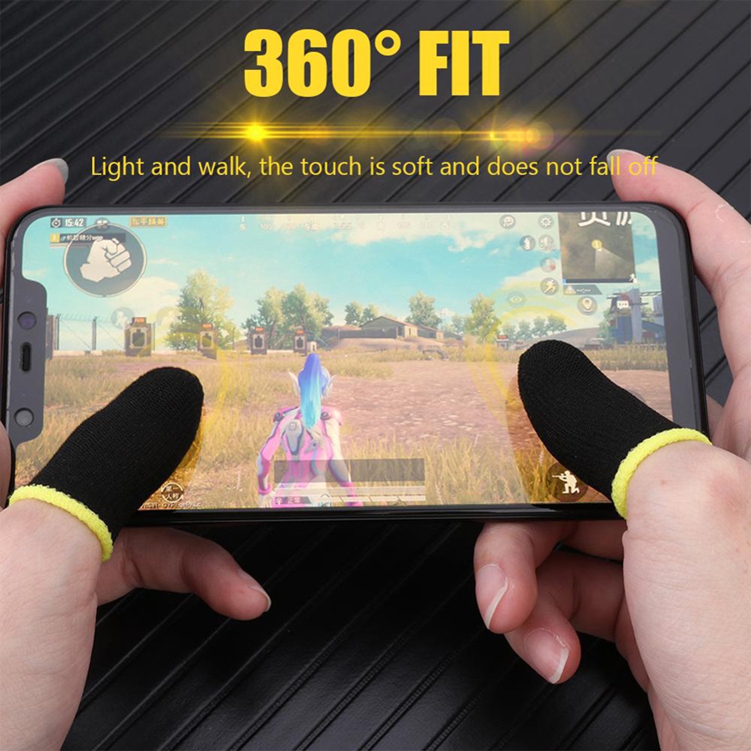 7391 Thumb & Finger Sleeve for Mobile Game, Pubg,Cod,Freefire (1Pair only) 7391 Thumb & Finger Sleeve for Mobile Game, Pubg,Cod,Freefire (1Pair only)